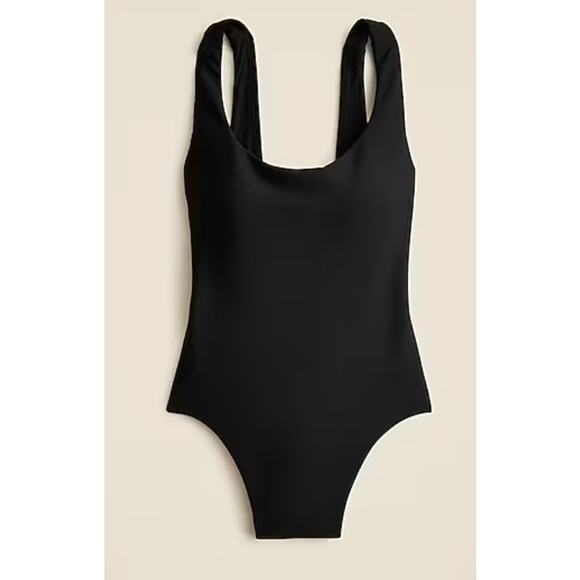 J Crew Claudia One Piece Swim Suit 12 Black NWT Beach CI368 J.Crew - Picture 5 of 6